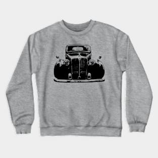 Rover P3 1940s classic car monoblock black Crewneck Sweatshirt